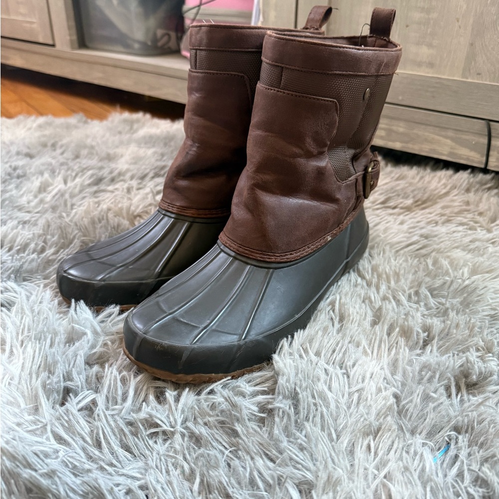 Lucky Brand Brown and Black Duck Boots